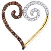 Image 1 : 10K Yellow-gold 0.25CTW DIAMOND MICRO PAVE PENDANT