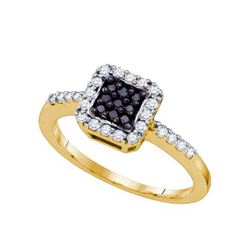 10KT Yellow Gold 0.38CTW DIAMOND FASHION RING