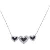 Image 1 : 10KT White Gold 0.38CTW BLACK DIAMOND FASHION NECKLACE