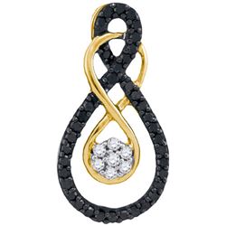 10K Yellow-gold 0.26CTW DIAMOND FASHION PENDANT