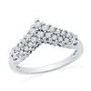 Image 1 : 10KT White Gold 0.50CTW-Diamond FASHION BAND