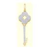 Image 1 : 10KT Yellow Gold 0.50CTW DIAMOND KEY PENDANT