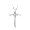 Image 1 : 10KT White Gold 0.05CTW DIAMOND FASHION PENDANT