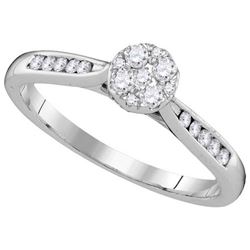 14KT White Gold 0.25CTW-Diamond LARISSA RING