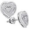 10KT White Gold 0.31CTW DIAMOND MICRO-PAVE EARRING
