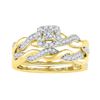 Image 1 : 10K Yellow-gold 0.33CTW-Diamond FASHION RING