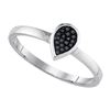 Image 1 : 925 Sterling Silver White 0.050CTW DIAMOND MICRO-PAVE R