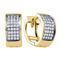 925 Sterling Silver Yellow 0.15CTW DIAMOND LADIES MICRO