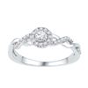 Image 1 : 10KT White Gold 0.20CTW DIAMOND BRIDAL RING