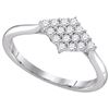 Image 1 : 10KT White Gold 0.30CTW DIAMOND FASHION RING
