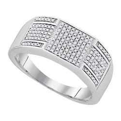 925 Sterling Silver White 0.23CTW DIAMOND MICRO-PAVE ME