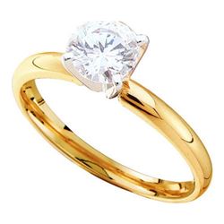 14KT Yellow Gold 0.25CTW (SUPREME) ROUND DIAMOND RING