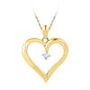 Image 1 : 10K Yellow-gold 0.04CTW DIAMOND FASHION PENDANT