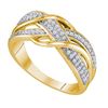 Image 1 : 10K Yellow-gold 0.20CT DIAMOND MICRO PAVE BAND