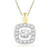 Image 1 : 10K Yellow-gold 0.26CTW DIAMOND FASHION PENDANT