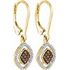 Image 1 : 10K Yellow-gold 0.33CTW DIAMOND MICRO PAVE EARRING