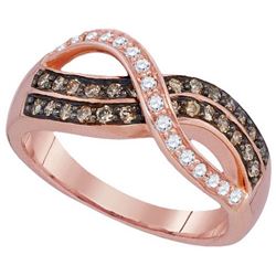 10KT Rose Gold 0.50CTW DIAMOND FASHION RING