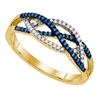 Image 1 : 10K Yellow-gold 0.20CT DIAMOND MICRO PAVE RING