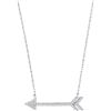 Image 1 : 10KT White Gold 0.13CTW DIAMOND FASHION NECKLACE