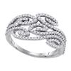Image 1 : 10KT White Gold 0.50CTW DIAMOND FASHION RING