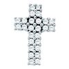 Image 1 : 14KT White Gold 0.34CTW DIAMOND CROSS PENDANT