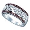 Image 1 : 10KT White Gold 0.48CTW COGNAC DIAMOND LADIES FASHION B