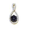 Image 1 : 10KT Yellow Gold 0.41CTW DIAMOND LADIES FASHION PENDANT