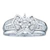 Image 1 : 14KT White Gold 0.25CTW DIAMOND LADIES BRIDAL RING WITH