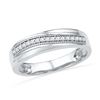 Image 1 : 10KT White Gold 0.16CTW DIAMOND FASHION BAND