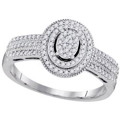 10KT White Gold 0.25CTW DIAMOND MICRO-PAVE BRIDAL RING