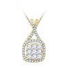 Image 1 : 10K Yellow-gold 0.50CTW DIAMOND FASHION PENDANT