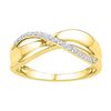 Image 1 : 10K Yellow-gold 0.06CTW DIAMOND FASHION RING