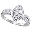 Image 1 : 10KT White Gold 0.20CTW DIAMOND MICRO-PAVE BRIDAL RING