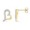 Image 1 : 10K Yellow-gold 0.10CTW DIAMOND FASHION EARRING