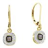 Image 1 : 14KT Yellow Gold 0.23CTW COGNAC DIAMOND FASHION EARRING