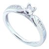 Image 1 : 14KT White Gold 0.25CTW DIAMOND PRINCESS CENTER BRIDAL