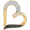 Image 1 : 10K Yellow-gold 0.25CTW DIAMOND FASHION PENDANT