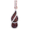 Image 1 : 10KT Rose Gold 0.33CTW-Diamond MICRO-PAVE PENDANT