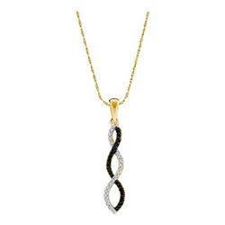 14KT Yellow Gold 0.12CTW DIAMOND LADIES FASHION PENDANT