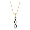 Image 1 : 14KT Yellow Gold 0.12CTW DIAMOND LADIES FASHION PENDANT