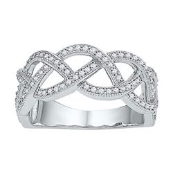 10KT White Gold 0.50CTW-Diamond FASHION RING