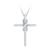 Image 1 : 10KT White Gold 0.25CTW DIAMOND FASHION PENDANT