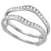 Image 1 : 14KT White Gold 0.25CTW DIAMOND FASHION BAND