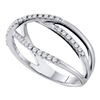 Image 1 : 14KT White Gold 0.21CTW DIAMOND FASHION BAND