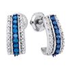 Image 1 : 10K White-gold 0.33CTW DIAMOND FASHION EARRING