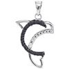 Image 1 : 10KT White Gold 0.11CTW BLACK DIAMOND FASHION PENDANT