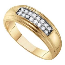10K Yellow-gold 0.25CT DIAMOND FASHION BAND