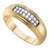 Image 1 : 10K Yellow-gold 0.25CT DIAMOND FASHION BAND