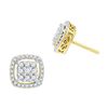 Image 1 : 10K Yellow-gold 0.50CTW DIAMOND FASHION EARRINGS