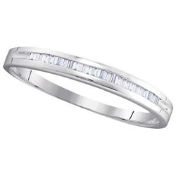 10KT White Gold 0.15CTW DIAMOND FASHION BAND